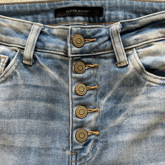 Flying Monkey 5 Button High Rise Skinny Size 28 - Picture 4 of 8